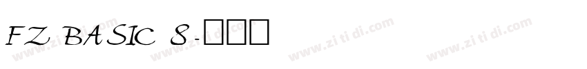 FZ BASIC 8字体转换